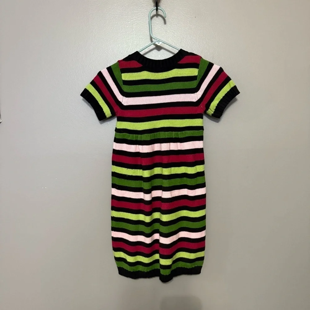 Gymboree Striped Knit Sweater Dress Bundle Girls Size 8 Short Sleeve Pockets